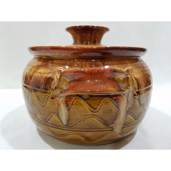 Vintage Dryden Original '79 Clay Bean Pot - Picture 2 of 10